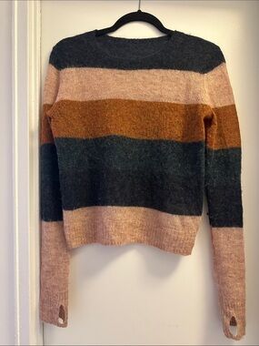 Alpaca Striped Crewneck